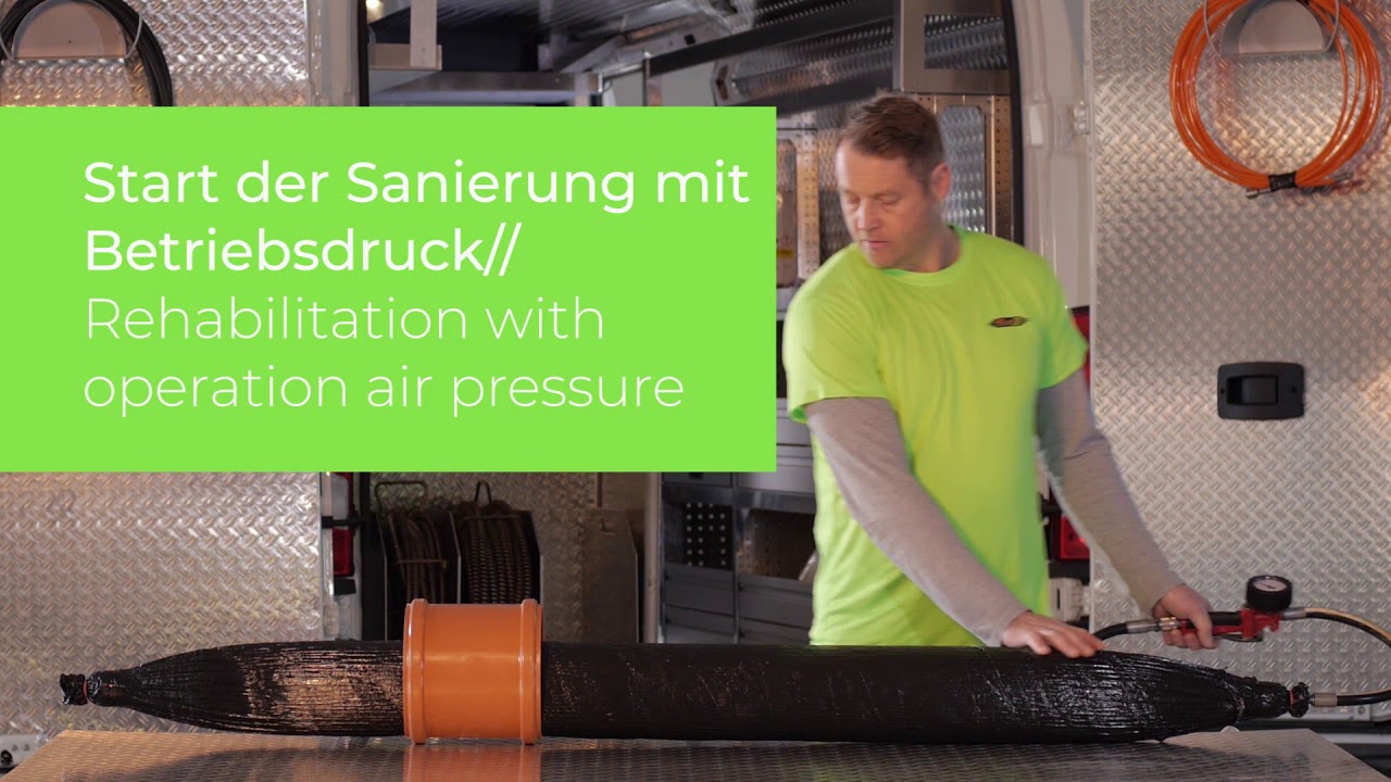 Kurzlinertechnik- Packer HD Sanierungstechnik: Aufstell- & Betriebsdruck
